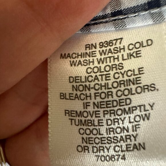 Men’s‎ dress shirt Claiborne XXL 100% Cotton checkerd - Picture 10 of 11